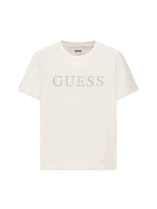 T-SHIRT DONNA - GUESS ATHLEISURE BIANCO - V6RI20 J1314 1