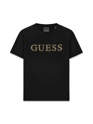 T-SHIRT DONNA - GUESS ATHLEISURE NERO - V6RI20 J1314 1