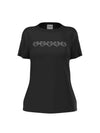 T-SHIRT DONNA - GUESS ATHLEISURE NERO - V6YI08 K4689 1