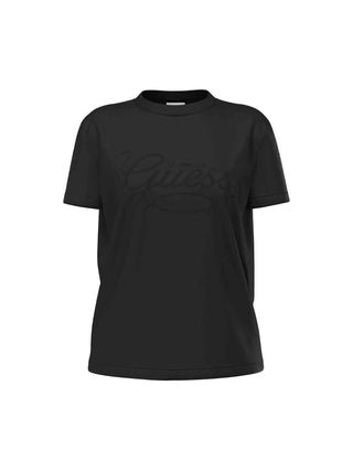 T-SHIRT DONNA - GUESS ATHLEISURE NERO - V6YI17 K4319 1