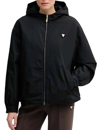 GIUBBOTTO DONNA - GUESS ATHLEISURE NERO - V6YL11 W2871
