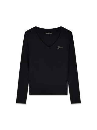 T-SHIRT DONNA - GUESS APPAREL NERO - W6BI56 K6890