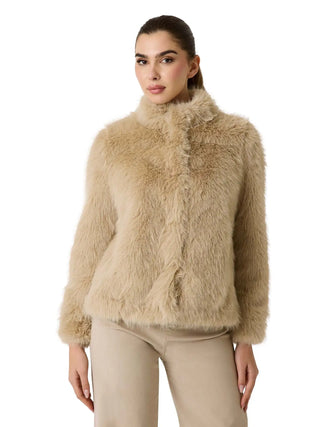 GIUBBOTTO DONNA - GUESS APPAREL BEIGE - W6BL12 W3745 3