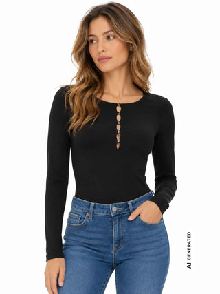 T-SHIRT DONNA - GUESS APPAREL NERO - W6BP21 K6256 3