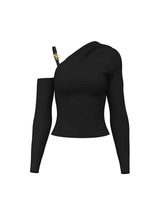 T-SHIRT DONNA - GUESS APPAREL NERO - W6BP22 K6257