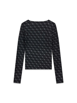 T-SHIRT DONNA - GUESS APPAREL NERO - W6BP26 K6284 2