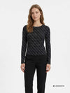 T-SHIRT DONNA - GUESS APPAREL NERO - W6BP26 K6284 3