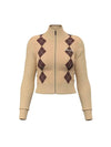 CARDIGAN DONNA - GUESS JEANS MARRONE - W6BR10 Z1253 1