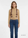 CARDIGAN DONNA - GUESS JEANS MARRONE - W6BR10 Z1253 3