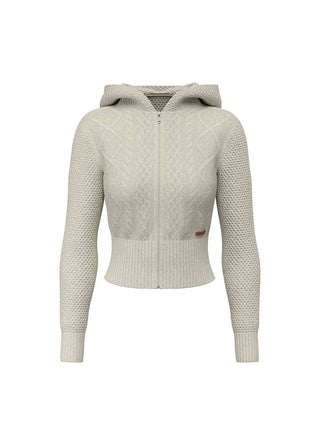 CARDIGAN DONNA - GUESS JEANS BIANCO - W6BR13 Z1256