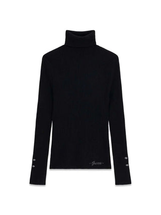 MAGLIA DONNA - GUESS APPAREL NERO - W6BR29 Z1417