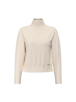 MAGLIA DONNA - GUESS APPAREL BIANCO - W6BR45 Z1444