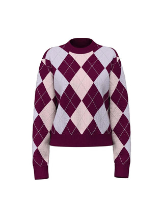 MAGLIA DONNA - GUESS APPAREL BORDEAUX - W6BR48 Z1447