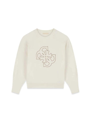 MAGLIA DONNA - GUESS APPAREL BIANCO - W6BR52 Z1453 1