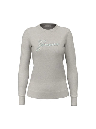 MAGLIA DONNA - GUESS APPAREL GRIGIO - W6BR53 Z1454