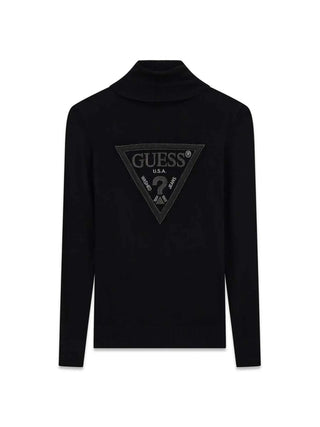 MAGLIA DONNA - GUESS APPAREL NERO - W6BR54 Z1455