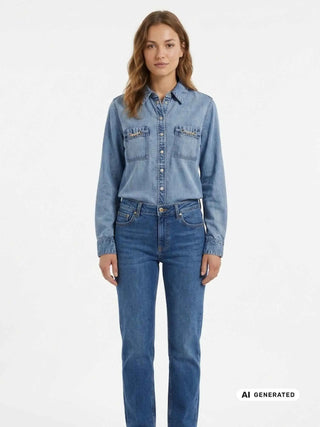 CAMICIA DONNA - GUESS APPAREL JEANS - W6YH19 D1353 2