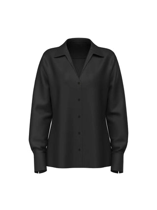 CAMICIA DONNA - GUESS APPAREL NERO - W6YH23 W2946 1
