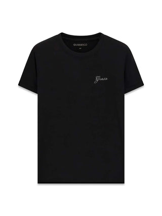 T-SHIRT DONNA - GUESS APPAREL NERO - W6YI12 K3751 1