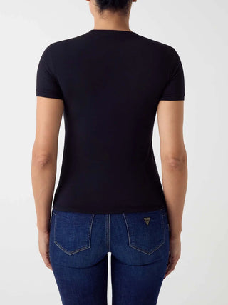 T-SHIRT DONNA - GUESS APPAREL NERO - W6YI12 K3751 3