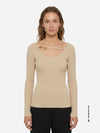 MAGLIA DONNA - GUESS APPAREL BEIGE - W6YR22 Z0966 3