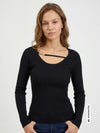 MAGLIA DONNA - GUESS APPAREL NERO - W6YR22 Z0966 3