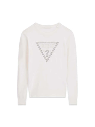 MAGLIA DONNA - GUESS APPAREL CREMA - W6YR28 Z0976