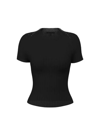 MAGLIA DONNA - GUESS APPAREL NERO - W6YR31 Z1023 1