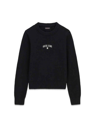 MAGLIA DONNA - GUESS JEANS NERO - W6YR40 Z1074