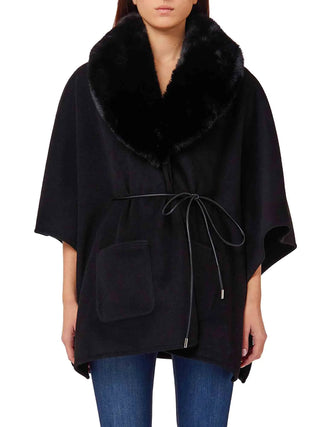 PONCHO DONNA - LIU-JO NERO - 2F6045T0300