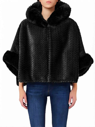PONCHO DONNA - LIU-JO NERO - 2F6051T0300
