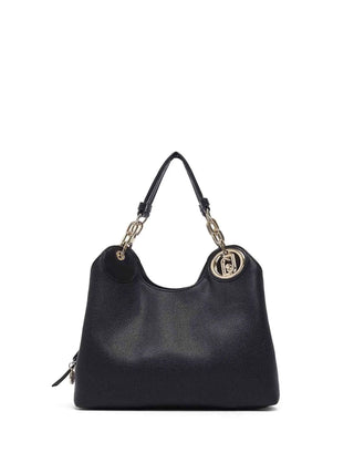 BORSA A SPALLA DONNA - LIU-JO NERO-ORO - AF6024ES039
