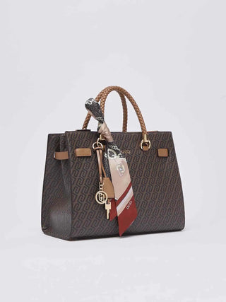 BORSA A SPALLA DONNA - LIU-JO MARRONE - AF6086E1137 3