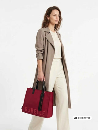 BORSA A MANO DONNA - REBELLE ROSSO - REB0082-T0001 7