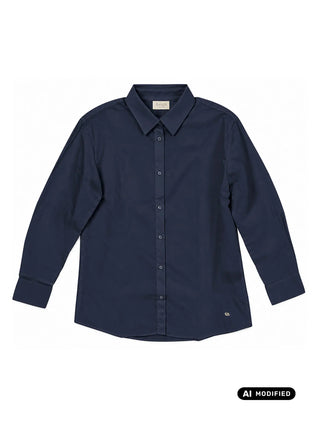 CAMICIA DONNA - GAUDI JEANS BLU - 621BD45005