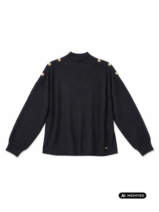 MAGLIA DONNA - GAUDI JEANS NERO - 621BD53036