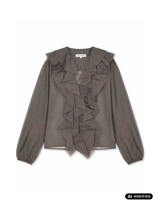 CAMICIA DONNA - DENNY ROSE MARRONE - 621ND45019