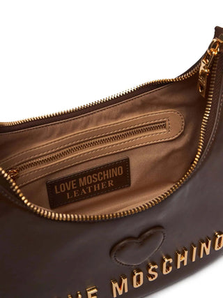 BORSA A SPALLA DONNA - LOVE MOSCHINO MARRONE - JC4135PP1PL11 4