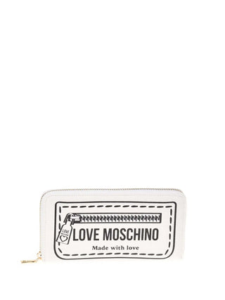 PORTAFOGLIO DONNA - LOVE MOSCHINO BIANCO-NERO - JC5505PP1PLK1