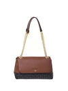 BORSA A SPALLA DONNA - POLLINI TAN-NERO - SC4506PP1PSA1 1