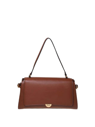 BORSA A SPALLA DONNA - POLLINI TAN-NERO - SC4550PP1PSC1