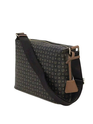 BORSA A SPALLA DONNA - POLLINI NERO-MARRONE - TE8400PP02Q11 2