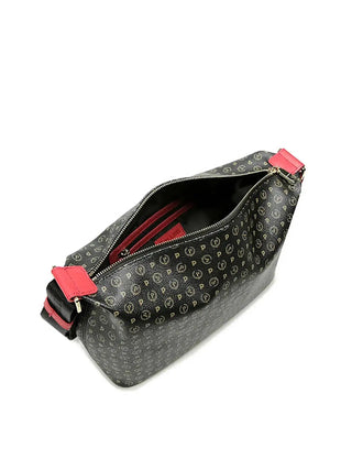 BORSA A SPALLA DONNA - POLLINI NERO-ROSSO - TE8400PP02Q11 4