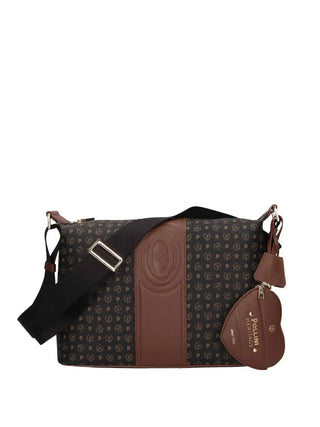 BORSA A SPALLA DONNA - POLLINI NERO-MARRONE - TE8400PP02Q1Z