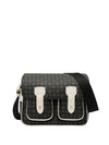 BORSA A SPALLA DONNA - POLLINI NERO-AVORIO - TE8421PP04Q11 1