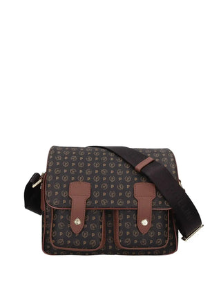 BORSA A SPALLA DONNA - POLLINI NERO-MARRONE - TE8421PP04Q11
