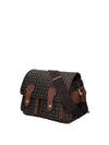 BORSA A SPALLA DONNA - POLLINI NERO-MARRONE - TE8421PP04Q11 2