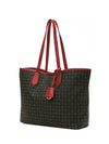BORSA A SPALLA DONNA - POLLINI NERO-ROSSO - TE8427PP06Q11 2
