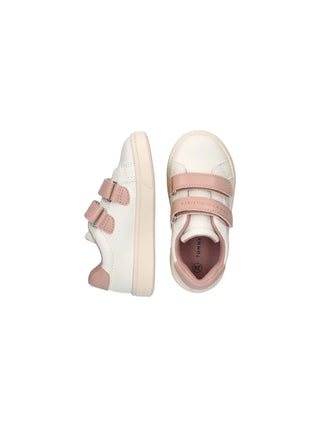 SNEAKERS BAMBINA - TOMMY HILFIGER BIANCO-NUDO - T1A9-35063-1355 4