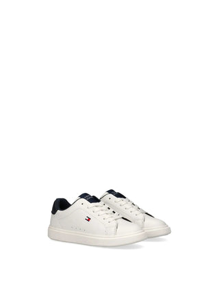 SNEAKERS RAGAZZO - TOMMY HILFIGER BIANCO-BLU - T3X9-35233-1355 2